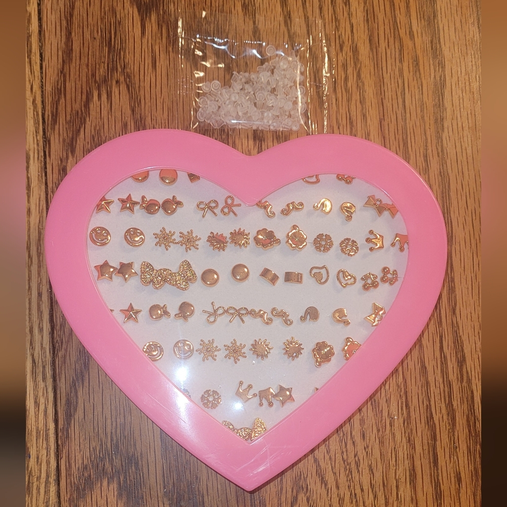 36 Pairs Variety Earrings & Box nwot